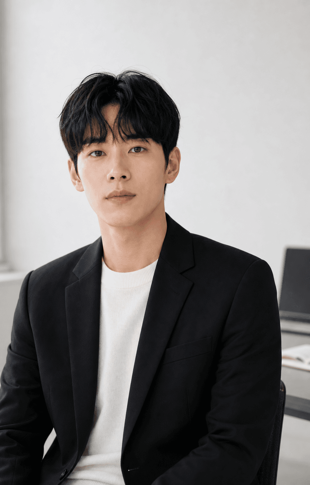 오피스 배경의 창업자 헤드샷 AI 프로필 결과물