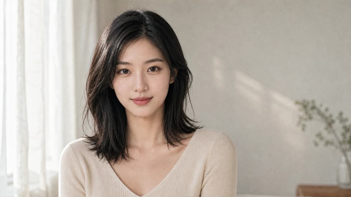자연광 인스타 프로필 사진 스타일의 AI 이미지 예시